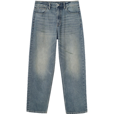 [商场爆款]杰克琼斯春季男纯棉廓形牛仔裤阔腿长裤子男225332059