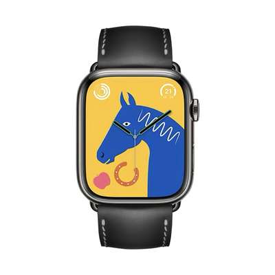 适用于苹果表带头层小牛皮Ultra