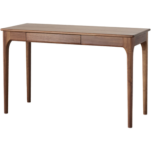 北美黑胡桃木书桌实木写字台电脑桌办公桌家用工作台书房长条桌子