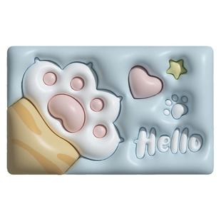 大江浴室吸水地垫3D立体硅藻泥垫子家用卫生间门口脚垫厕所防滑垫