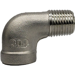 304不锈钢内外丝弯头精铸加厚90度管件异径直角丝扣水管配件接头