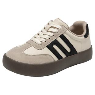 大东官方巨好看经典德训鞋女款2026新款春季厚底女鞋休闲鞋小白鞋