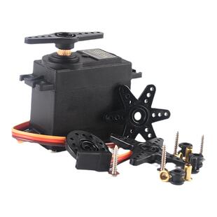 MG995金属标准舵机 180/360度数码机器人舵机机械臂金属铜齿轮