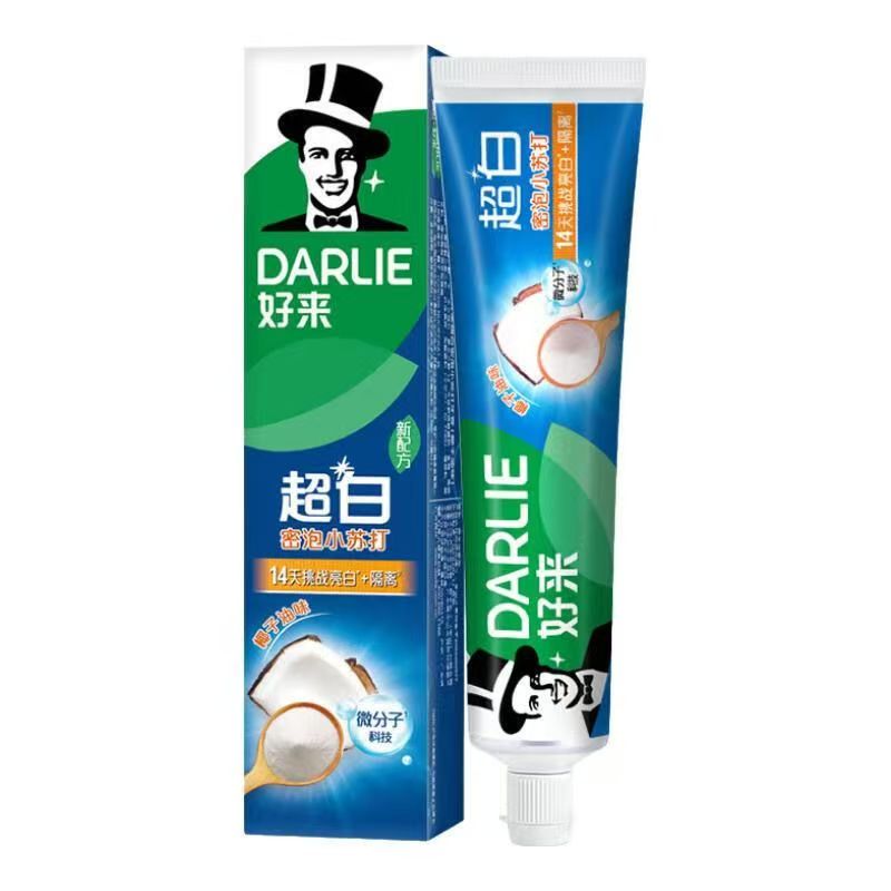 好来超白密泡小苏打含氟亮白牙膏