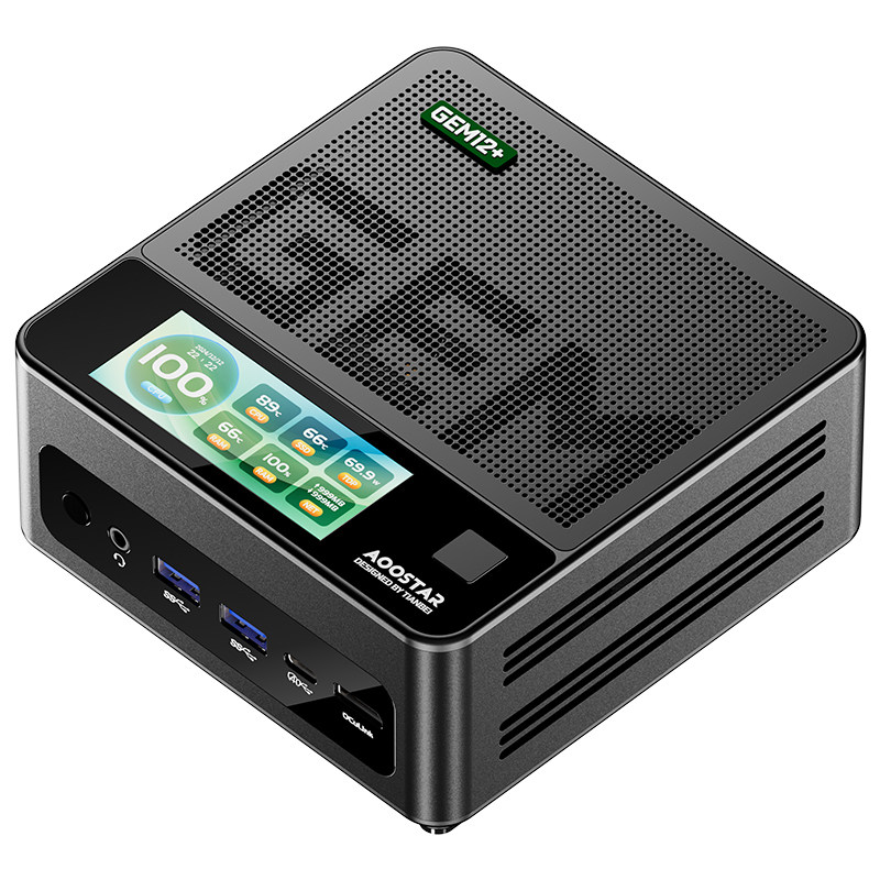 【新品】天钡GEM12 ProMax迷你主机AMD锐龙7-8845HS小主机minipc桌面台式机电脑双USB4独立OC