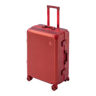 袋鼠红色行李箱pc材质结实耐用结婚陪嫁2026新款拉杆旅行密码24寸