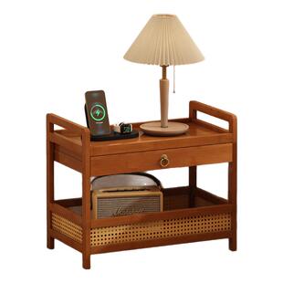 床头柜子小型简约现代侧边柜家用卧室简易收纳柜出租房用置物架子