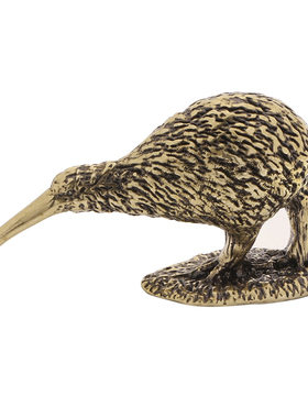 纯黄铜几维鸟公仔实心新西兰国鸟