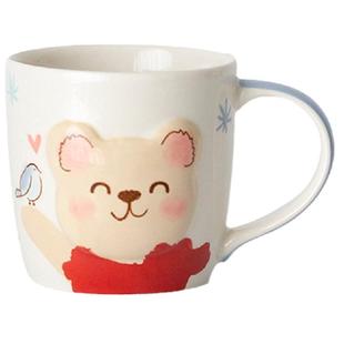 PAGOO泰国进口卡通儿童陶瓷水杯马克杯可爱创意牛奶杯茶杯早餐杯