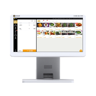 收钱吧收银机一体机扫码点餐美团外卖接单商用餐饮收银系统管理一体机奶茶快餐店团购核销专用收银一体点餐机