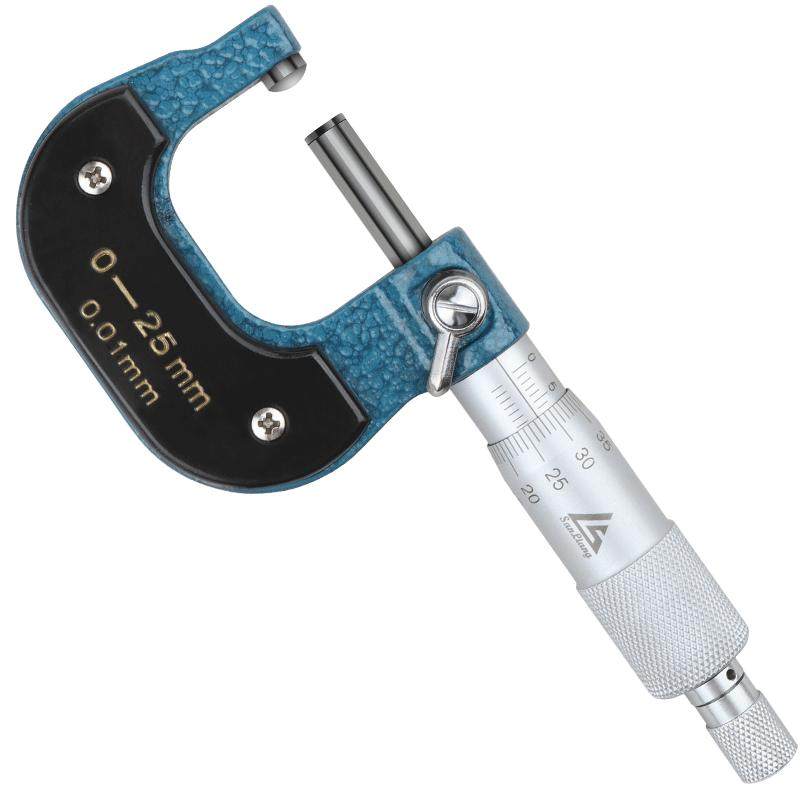 日本三量量具管壁厚千分尺0-25-50mm球头圆头分厘卡测微测管仪器