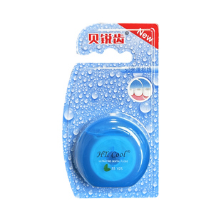 贝锐齿水蓬松牙线40m*6盒 微蜡薄荷膨胀型黑黄牙渍牙垢便携齿缝刷