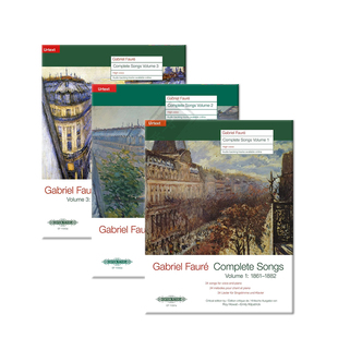 福雷歌曲全集 声乐 高音声部和钢琴 全套共一至三卷 彼得斯原版进口乐谱书 Faure Complete Songs Volume 1-3 High Voice