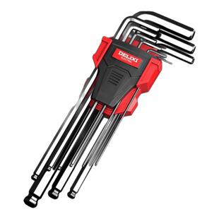 德力西电气内六角扳手套装六角匙六棱扳手六角螺丝刀内六方工具