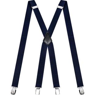 西装背带吊带成人西裤松紧防滑背带夹复古潮黑色裤子背带男士窄