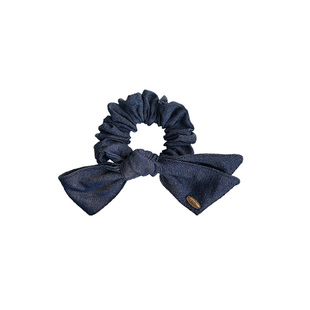 慵懒出街~牛仔蝴蝶结高级感大肠发圈女高弹扎头发饰头绳韩国头饰