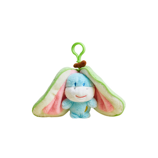 可爱毛绒变装水果小动物书包背包挂件公仔钥匙扣玩偶饰品情侣礼物