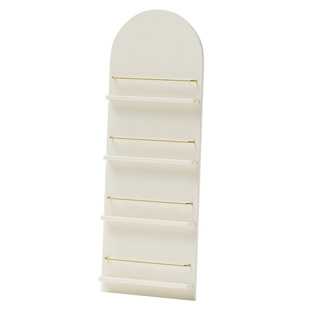 书架儿童绘本架不占空间实木报刊杂志展示架落地书报架拱形置物架