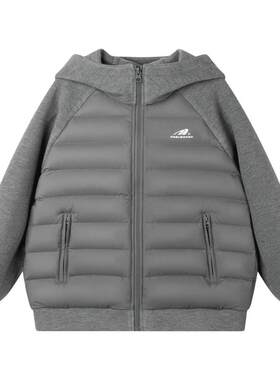 MUCMUKN【轻暖三防】针织羊毛拼接羽绒服防风保暖百搭男童冬新款