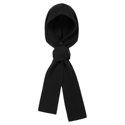 男女冬季保暖纯色针织围巾帽子