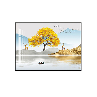 电表箱装饰画免打孔配电箱开关客厅挂画现代简约遮挡箱电闸箱壁画