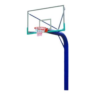 标准篮球架成人户外训练固定地埋钢化玻璃板学校比赛家用篮球架框