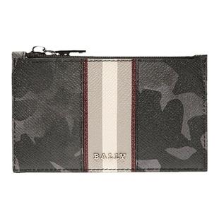 【尊享折扣】BALLY巴利BALLY ICONIC黑色牛皮革男士卡包6301468