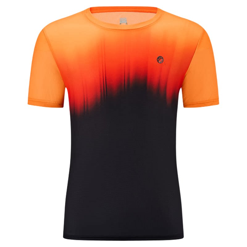 必迈26新款春夏运动魔方速干印花短袖男女透气圆领T恤健身跑步衣