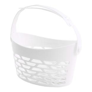 日本进口挂式收纳篮塑料阳台晾衣夹收纳筐小物夹子浴室挂篮沥水篮