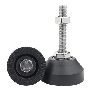 尼龙碳钢脚杯固定地脚螺丝m12m16防震防滑垫高底座可调节支撑脚垫