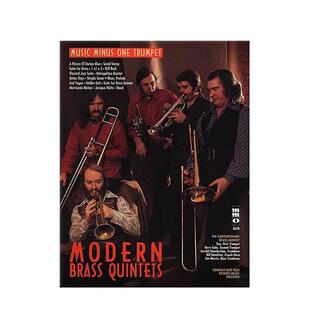 现代铜管乐五重奏作品集 小号独奏分谱 附CD MMO版原版乐谱书 Various Modern Brass Quintets HL00400439