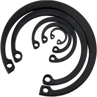 铁黑孔用卡簧内卡卡簧C型挡圈孔用弹性挡圈国标孔卡65锰Φ8-Φ150