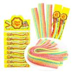 阿尔卑斯珍宝珠酸条网红爆款糖果酸甜果汁长条彩虹橡皮糖儿童零食