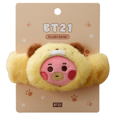 BT21动物园毛绒头绳女大肠发圈