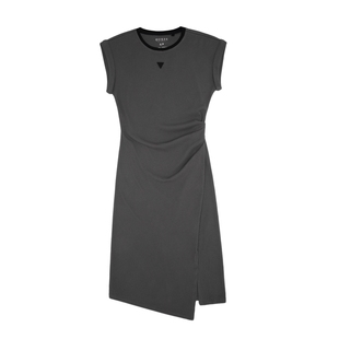 GUESS 女士纯欲无袖收腰不对称连衣裙-Q4PK49K2Q40