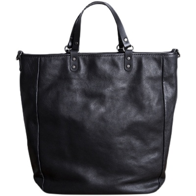 真皮手提包男小众设计高级单肩