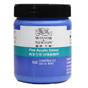 温莎牛顿画家专用丙烯颜料防水纺织墙绘套装300ml12色24色36色流体画学生初学者金色钛白色美甲BJD娃娃diy鞋
