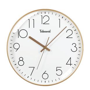 简约现代天王星钟表挂钟客厅家用时尚石英钟静音电子时钟挂墙装饰