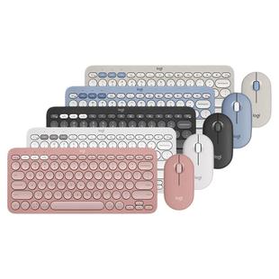 罗技PEBBLE 2 COMBO无线键鼠套装鼠标K390蓝牙键盘笔记本电脑专用