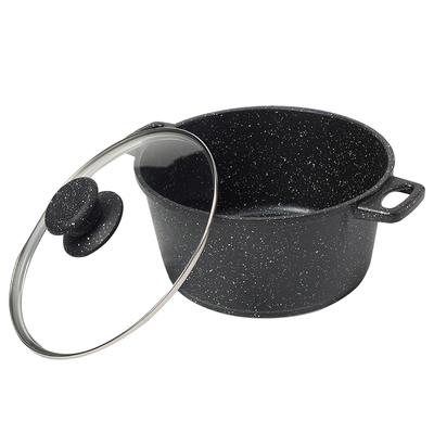 家用麦饭石汤锅不粘锅