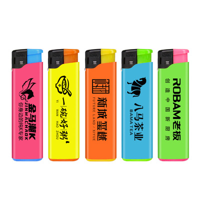 定制订做印字打火机防风普通塑料