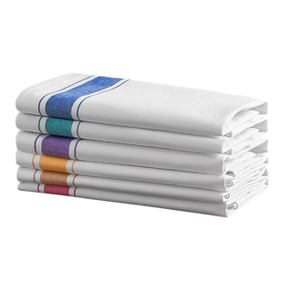 纯棉擦杯布餐具打干布餐饮口布酒店专用抹布西餐餐巾布折花毛巾布