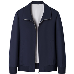 【耐磨牛津布】庄吉男士夹克2026春季新款翻领外套双拉链男装上衣