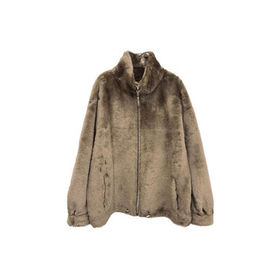 RODERIC WONG 设计师 25秋冬新品 立领拉链皮草外套 SOLSOL