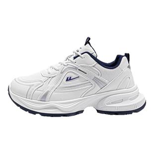 回力男鞋老爹鞋男2025秋季新款皮面防泼水运动鞋男款厚底休闲鞋子