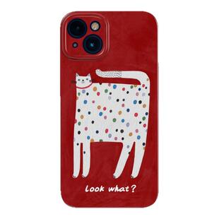 性感猫咪~复古插画风苹果17promax手机壳小众iPhone14保护套p80华为mate60适用nova13小米15荣耀200oppovivo