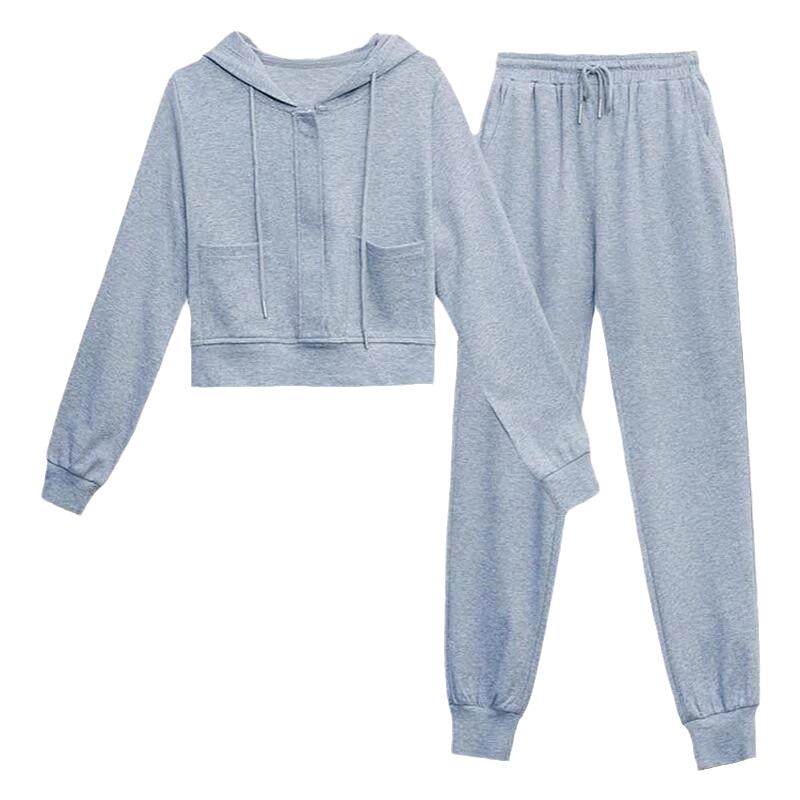 甜良服饰卫衣棉修身显瘦运动套装