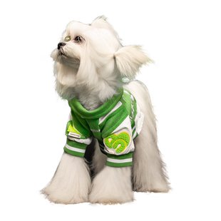 UNIPETISM 美式学院风拼袖鹿茸皮棒球服 狗狗猫咪衣服 UNI24I08