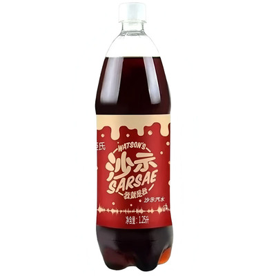 屈臣氏沙示汽水1.25L*12瓶整箱装