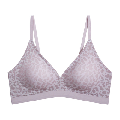 提未苏性感豹纹无钢圈聚拢文胸罩